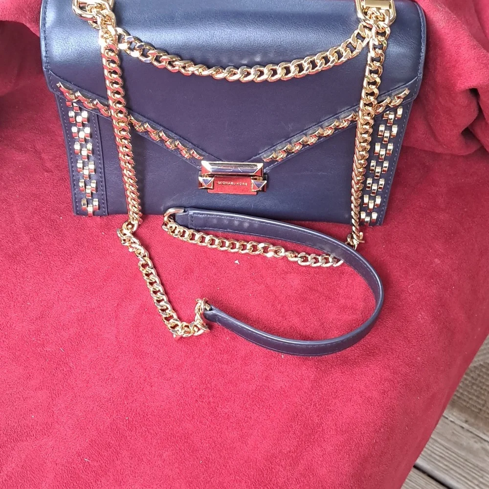 Michael Kors Navy Admiral With Gold Accents NEW WITH TAG - Picture 5 of 16